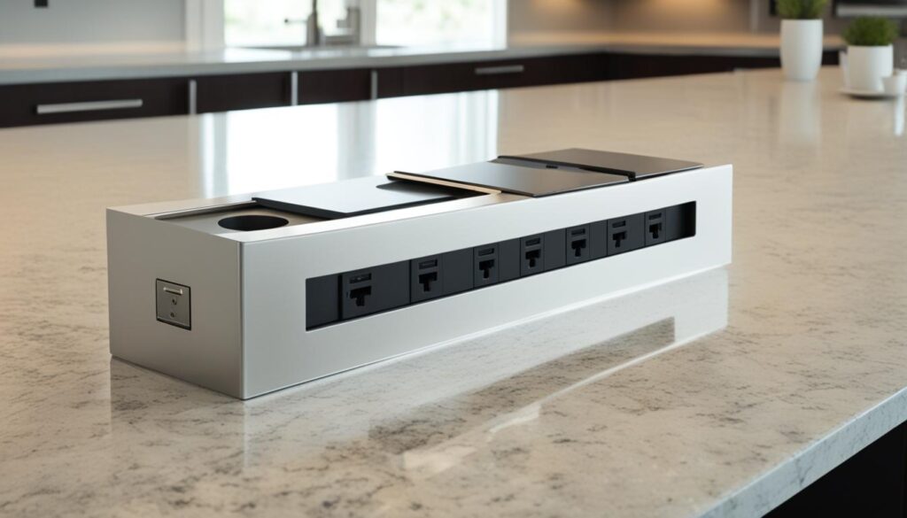 Pop Up Countertop Receptacle Installation