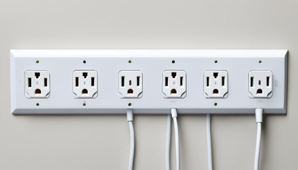 Popup power outlet sizing