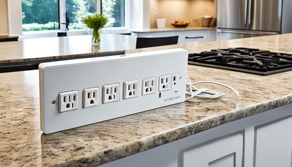 electrical outlet options for kitchen islands