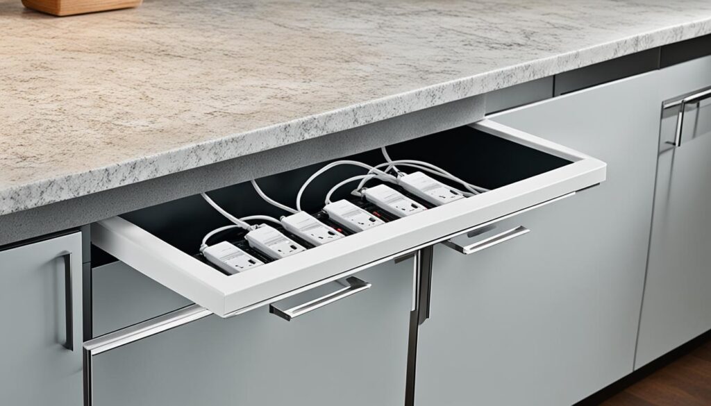 kitchen island electrical wiring solution