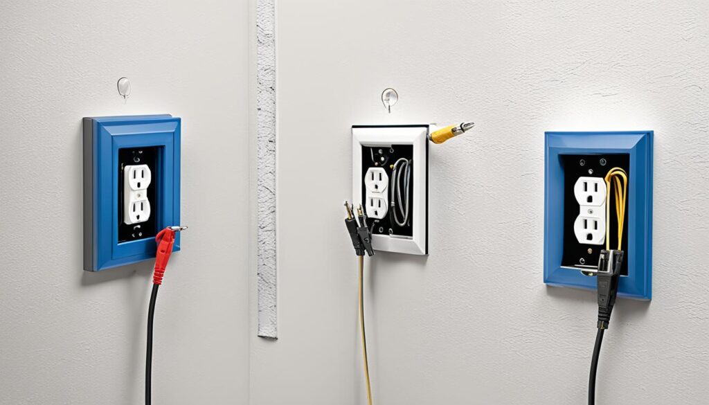 wall outlet installation